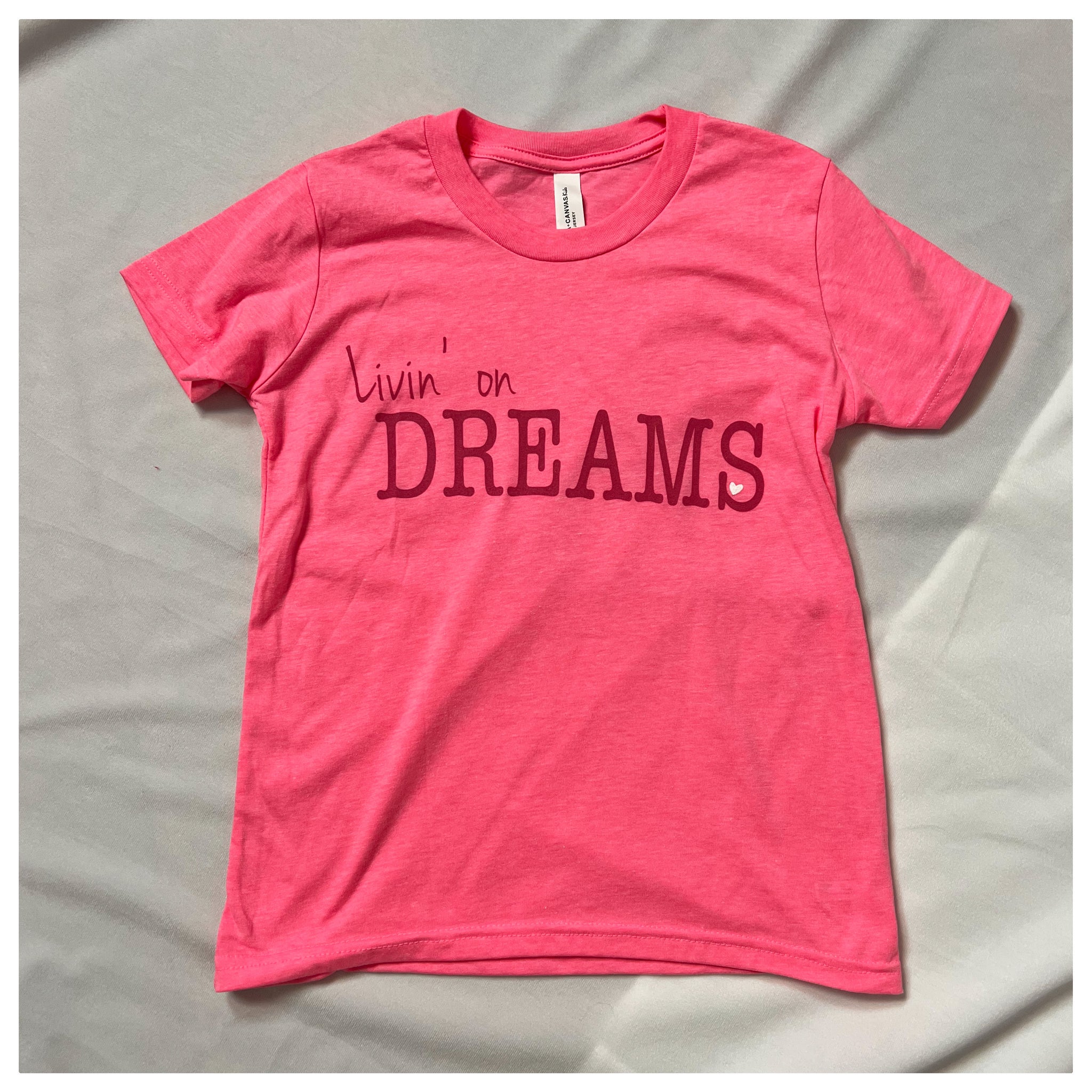 Pink Kid Livin' on Dreams T-shirt