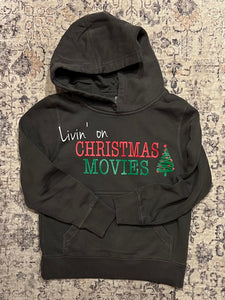 Kid Livin' on Christmas Movies Hoodie