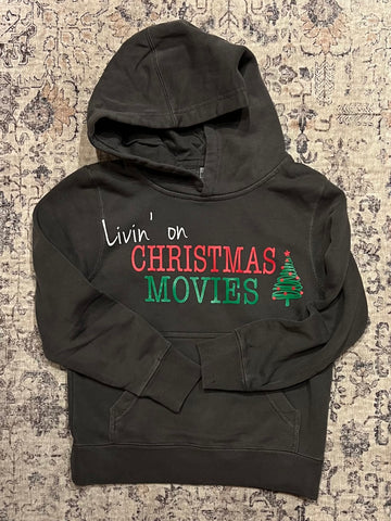 Kid Livin' on Christmas Movies Hoodie