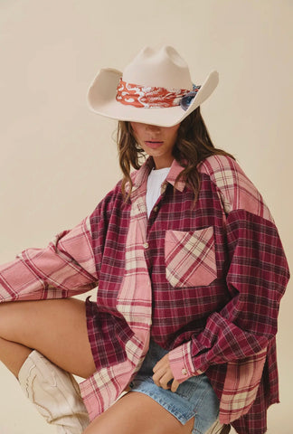 Kambrie Plaid Flannel Shirt