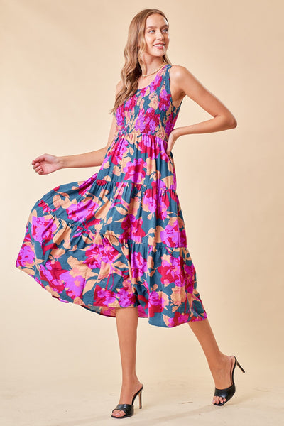 Floral Tiered Dress