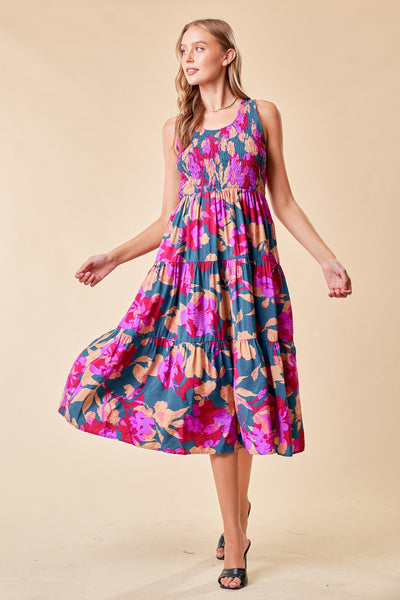 Floral Tiered Dress