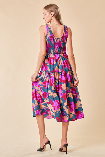 Floral Tiered Dress