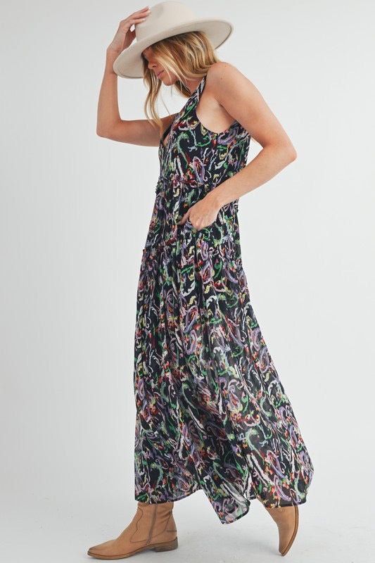 Multi Colors Maxi Dress