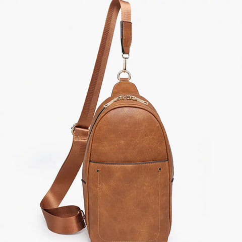Sling Bag with Double Zip