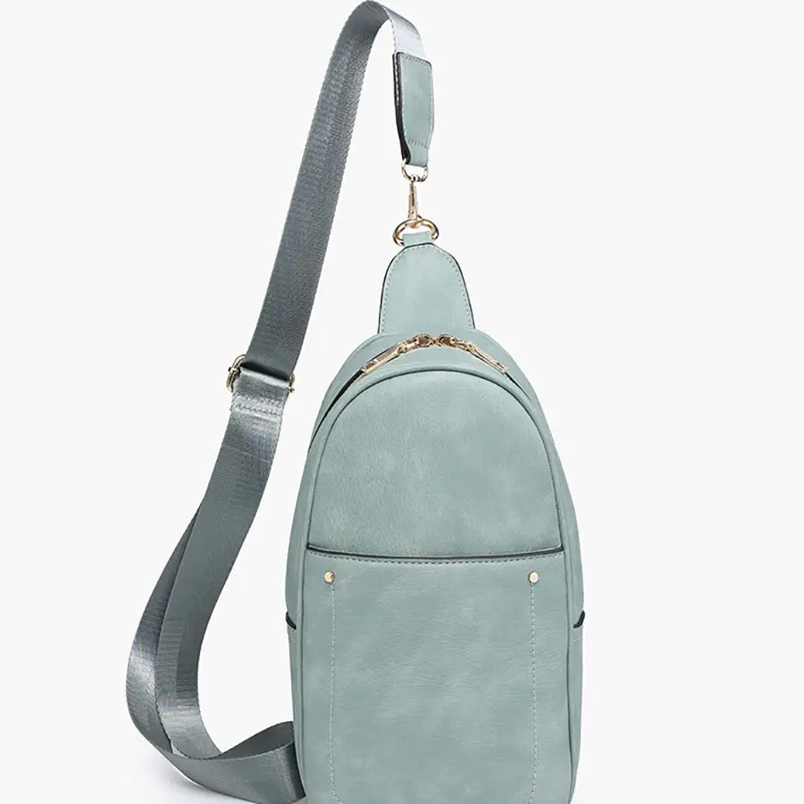 Sling Bag with Double Zip