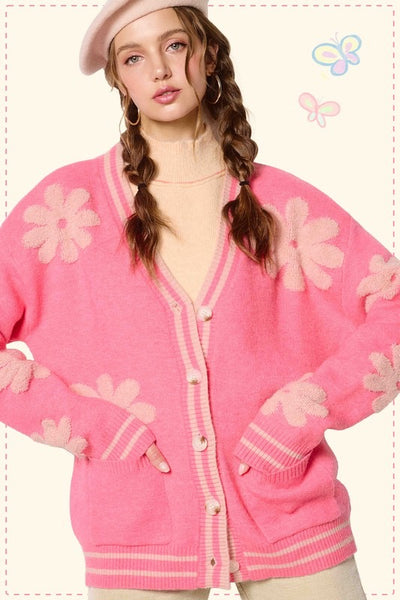 Floral Pattern Cardigan