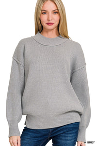 Wide Neck Band Sweater