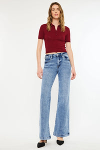 High Rise Wide Leg Flare Jean