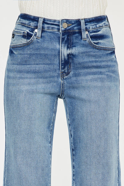 Kan Can High Rise Wide Leg Flair Jean