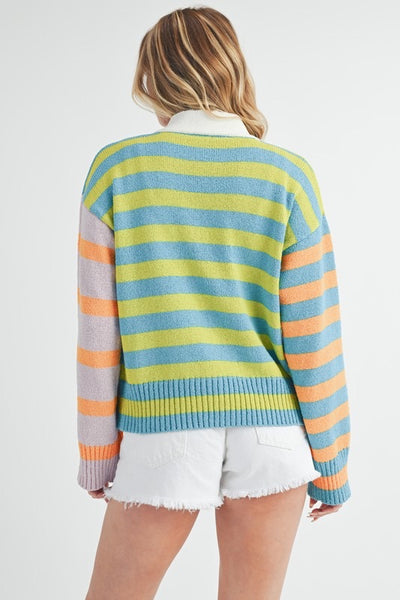 Multi Stripe Cardigan