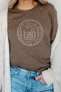 Cabin in Forest Tee