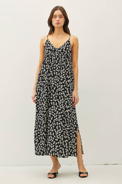 FLORAL PRINTED MAXI DRESS