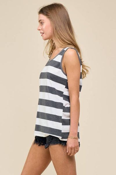 Wide Striped Tank