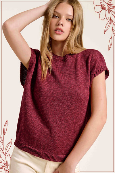Loose Fit Sleeveless Knit Top