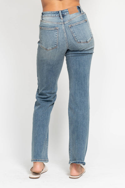 High Waisted Dad Straight Jean