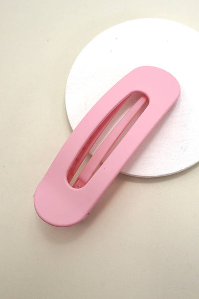 LARGE OVAL LAY DOWN FLAT HAIR CLAW CLIPS