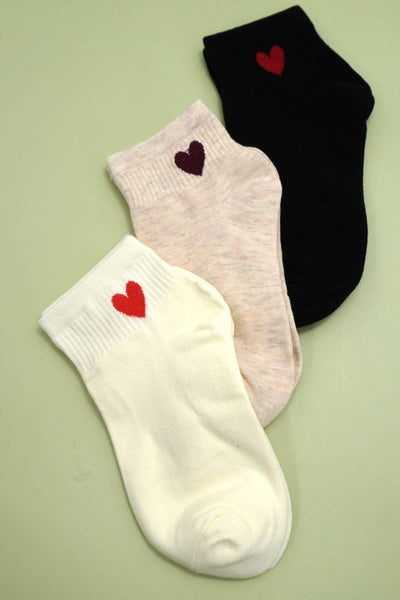 WOMAN HEART COTTON SOCKS