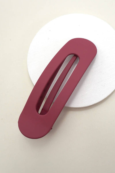 LARGE OVAL LAY DOWN FLAT HAIR CLAW CLIPS