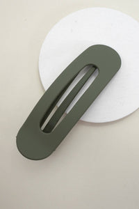 LARGE OVAL LAY DOWN FLAT HAIR CLAW CLIPS