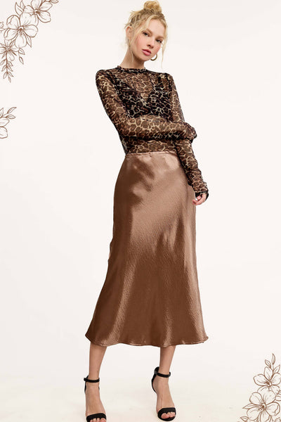 SemiSheer Leopard Mesh Top