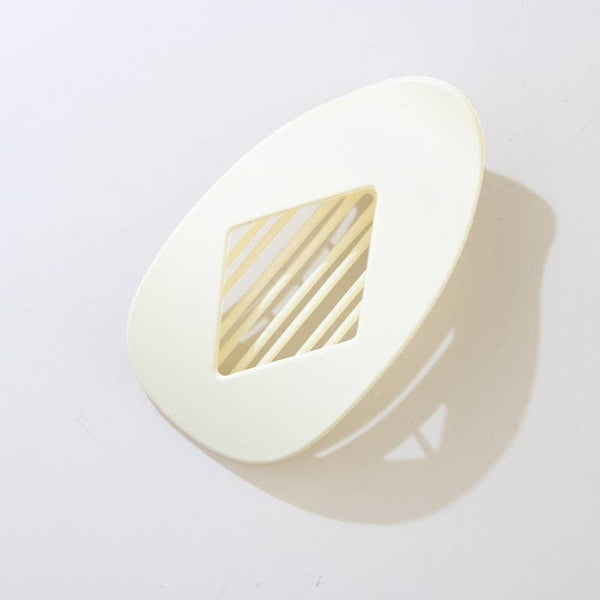 Jumbo Lay Flat Oval Hair Claw Clips