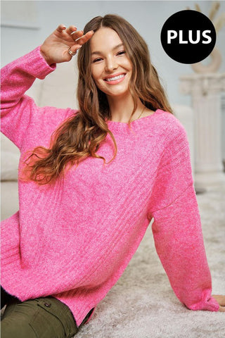 Curvy Pink Sweater
