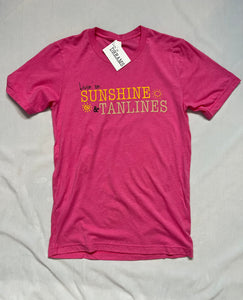 Livin' on Sunshine & Tan lines T-shirt