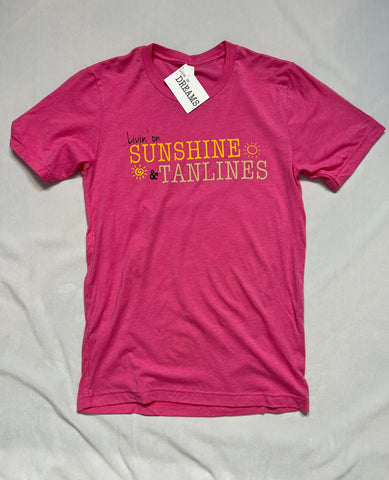 Livin' on Sunshine & Tan lines T-shirt